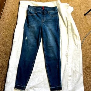 Spanx women skinny  ankle jeans pants  blue size M/M